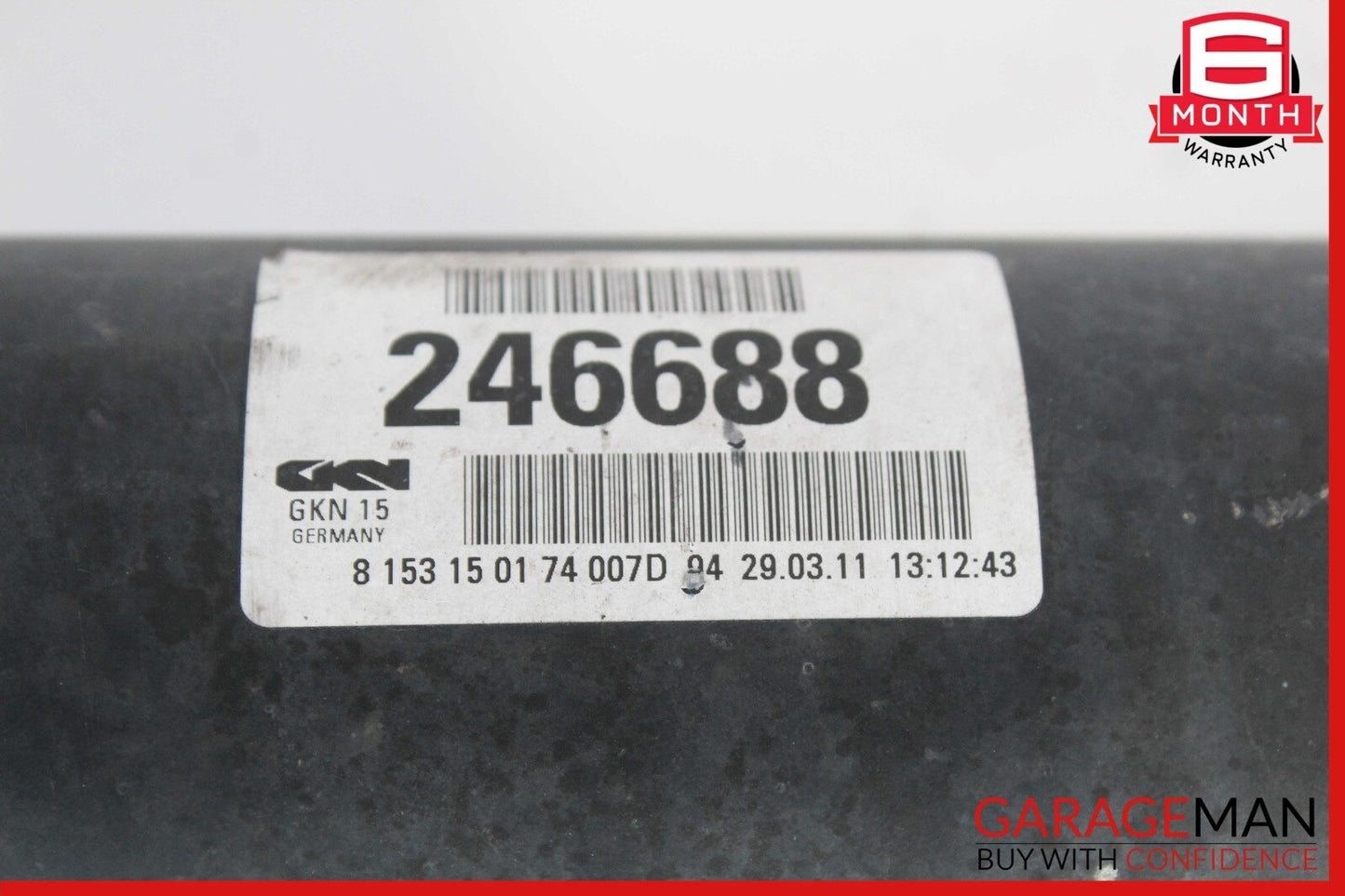 08-19 Maserati GranTurismo M145 Rear Axle Driveshaft Drive Shaft Assembly OEM