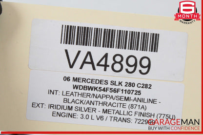 05-11 Mercedes R171 SLK280 Convertible Top Right Side Trunk Lid Cylinder OEM