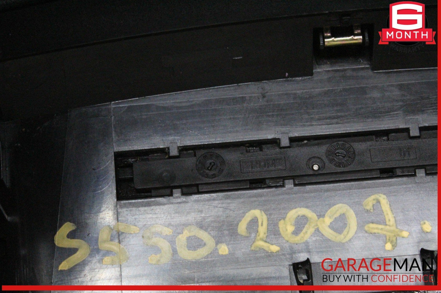 07-13 Mercedes W221 S550 Center Console CD Player Cover Trim Panel Black OEM
