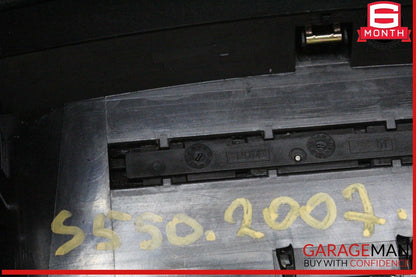 07-13 Mercedes W221 S550 Center Console CD Player Cover Trim Panel Black OEM