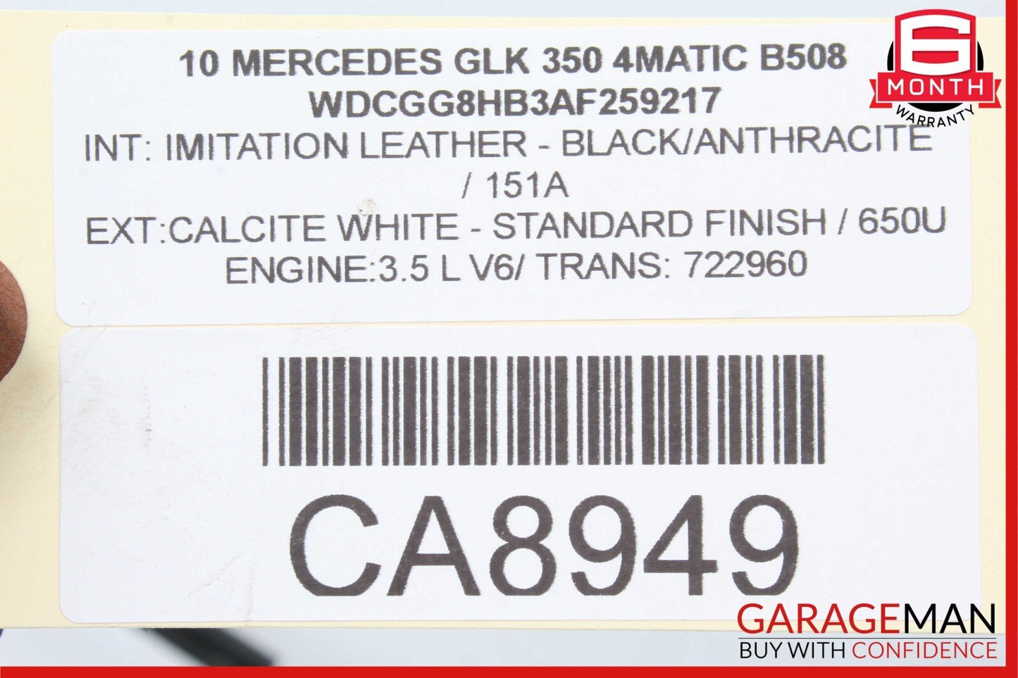 08-16 Mercedes GLK350 E350 C300 C350 Rear Right Side Door Lock Latch Actuator