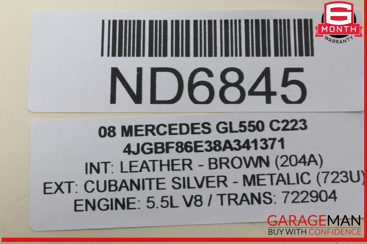 06-13 Mercedes X164 GL550 R350 Front Left Driver Side Upper Control Arm OEM