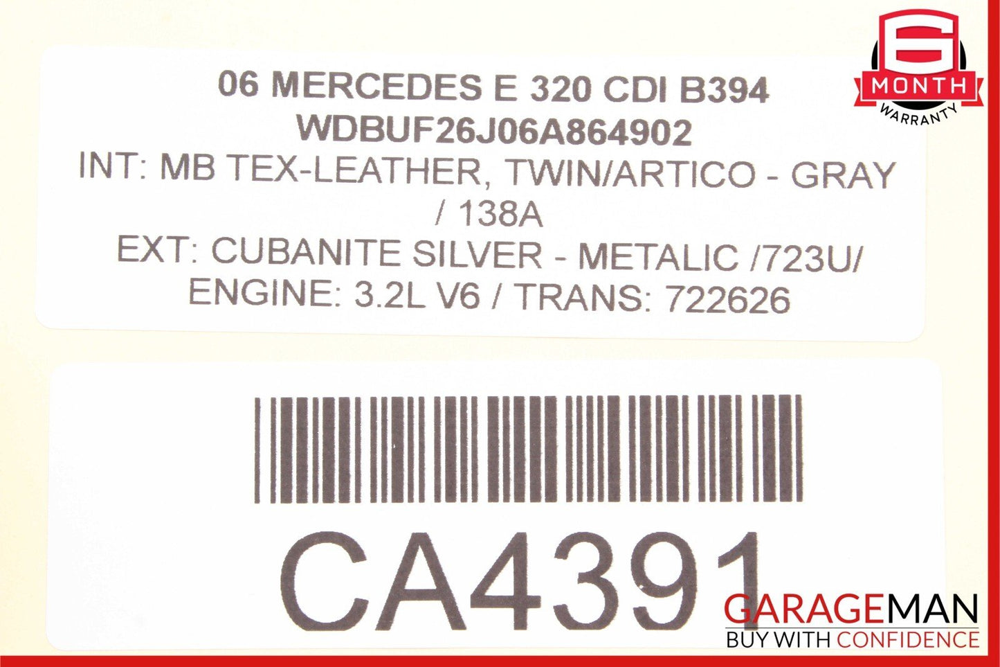 03-09 Mercedes W211 E320 E500 Rear Right Door Lock Actuator Side Keyless Go OEM