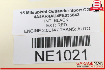 11-15 Mitsubishi Outlander Sport Front Left Driver Side Fog Light Trim Cover