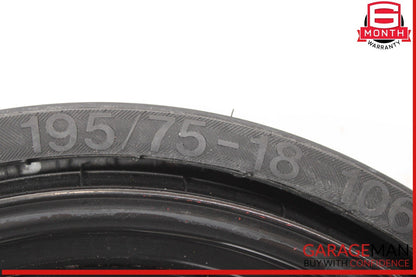 07-15 Audi Q7 Emergency Spare Wheel Rim Tire 6.5 x 18 H2 ET53 OEM