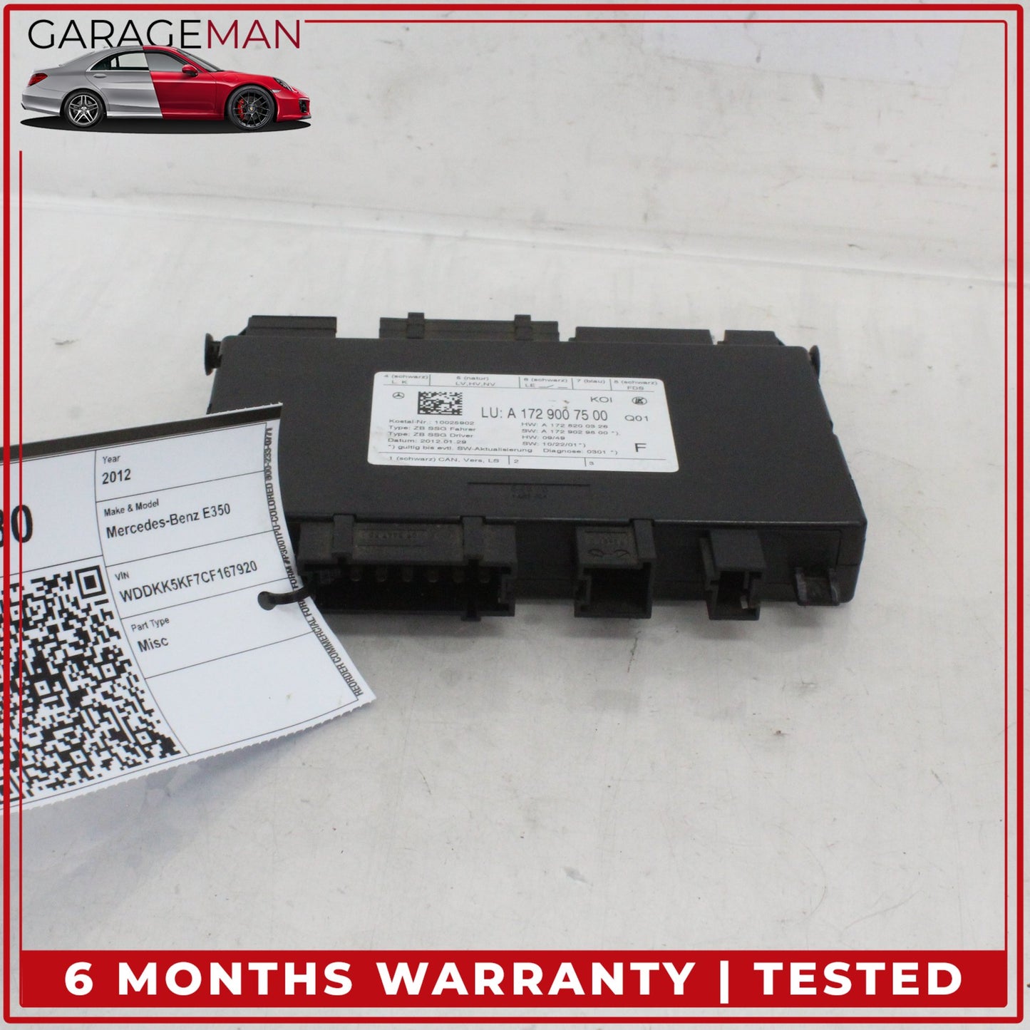 2008-2020 Mercedes W207 E350 E400 Front Left Seat Control Module 1729006903 OEM