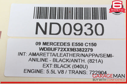07-09 Mercedes W211 E550 E350 Front Left Side Door Mirror Rear View OEM