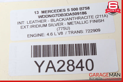 07-14 Mercedes S600 CL550 Front Right Side Seat Control Memory Switch Set of 2