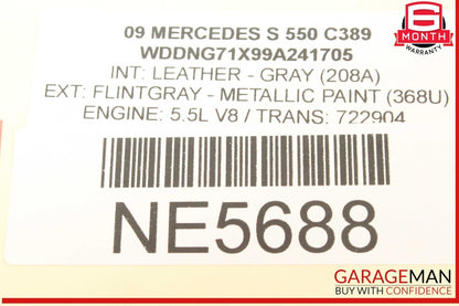 07-14 Mercedes W221 S550 ESP Parking Assist Suspension Control Switch OEM