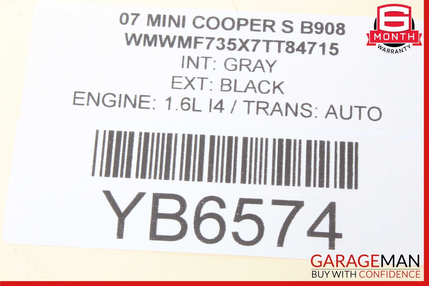 06-13 Mini Cooper Interior Front Roof Light Panel 3449417