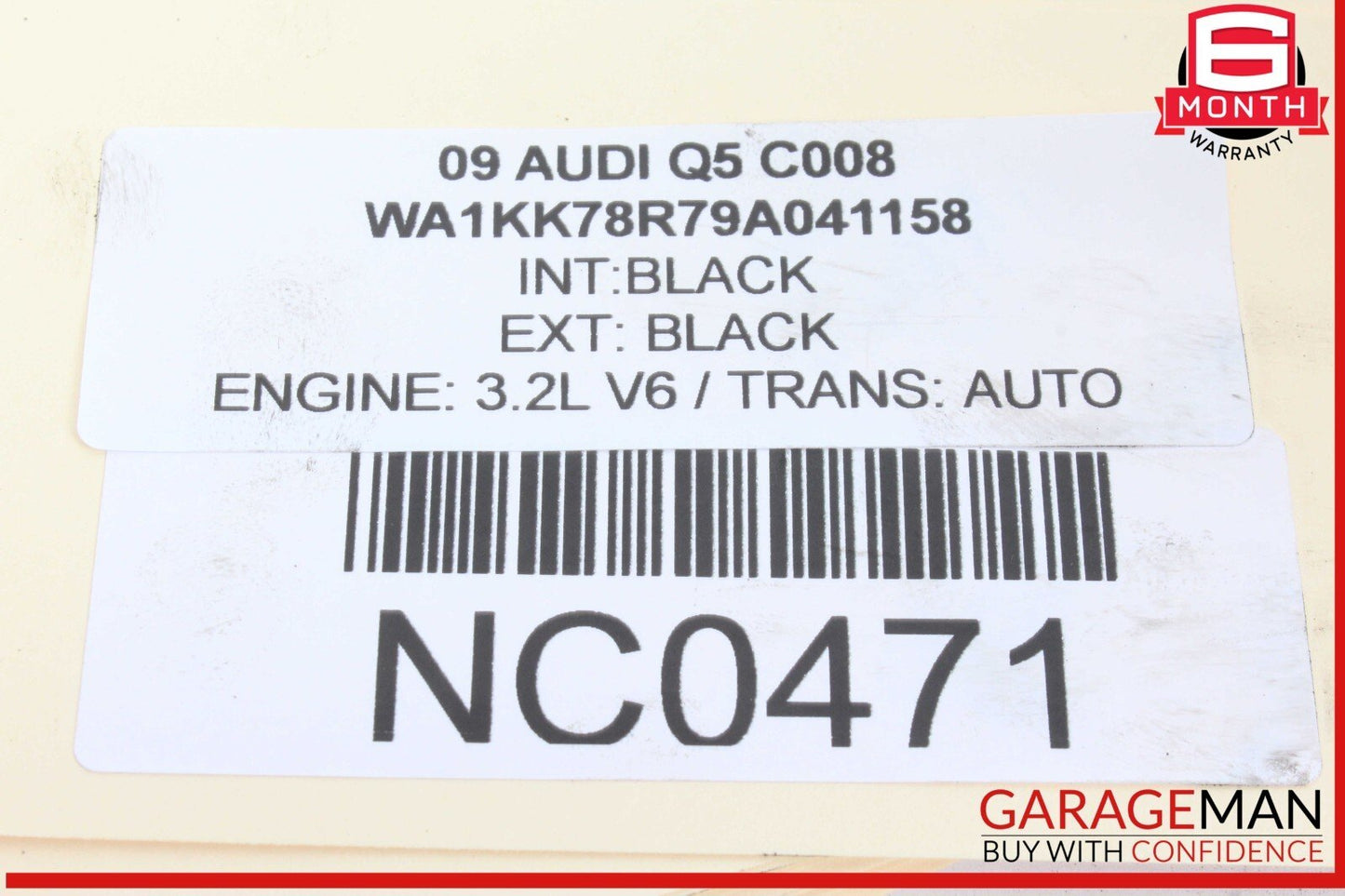09-12 Audi Q5 Engine Cylinder Head Right Side 06E103404A OEM