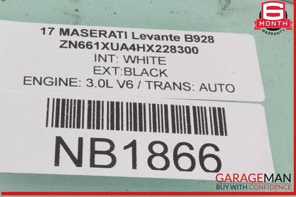 17-24 Maserati Levante M161 Front Right Passenger Side Door Window Glass OEM
