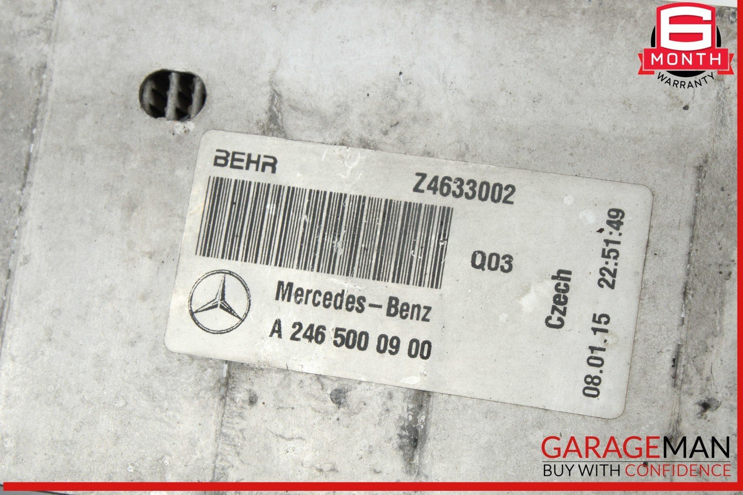 14-20 Mercedes W117 CLA250 M270 Intercooler Air Cooler Radiator OEM