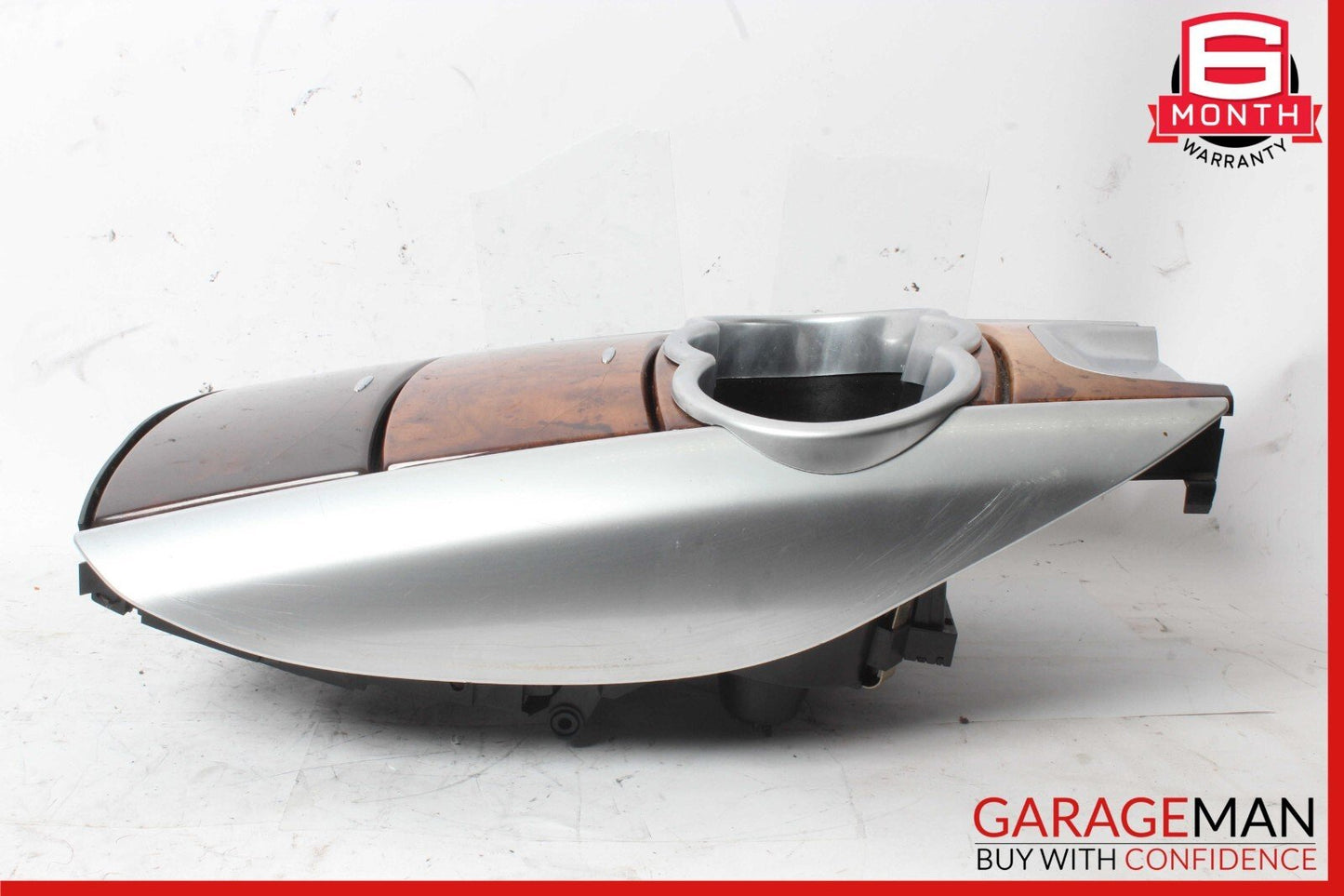 06-10 Mercedes W251 R500 R350 Center Console Cup Holder Ash Tray Wood OEM