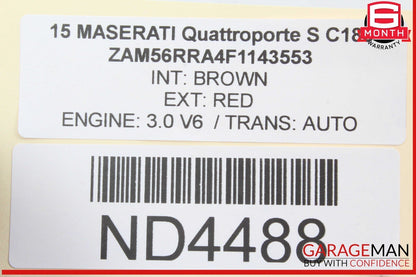 14-17 Maserati Quattroporte S Rear Right Passenger Side Spindle Knuckle Hub OEM