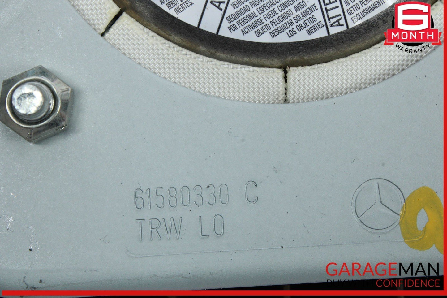 07-10 Mercedes W221 S550 CL550 Steering Wheel Airbag Air Bag Brown OEM