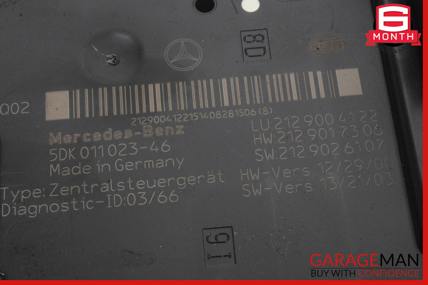 15-18 Mercedes W212 E350 Rear SAM Module Relay Fuse Box OEM