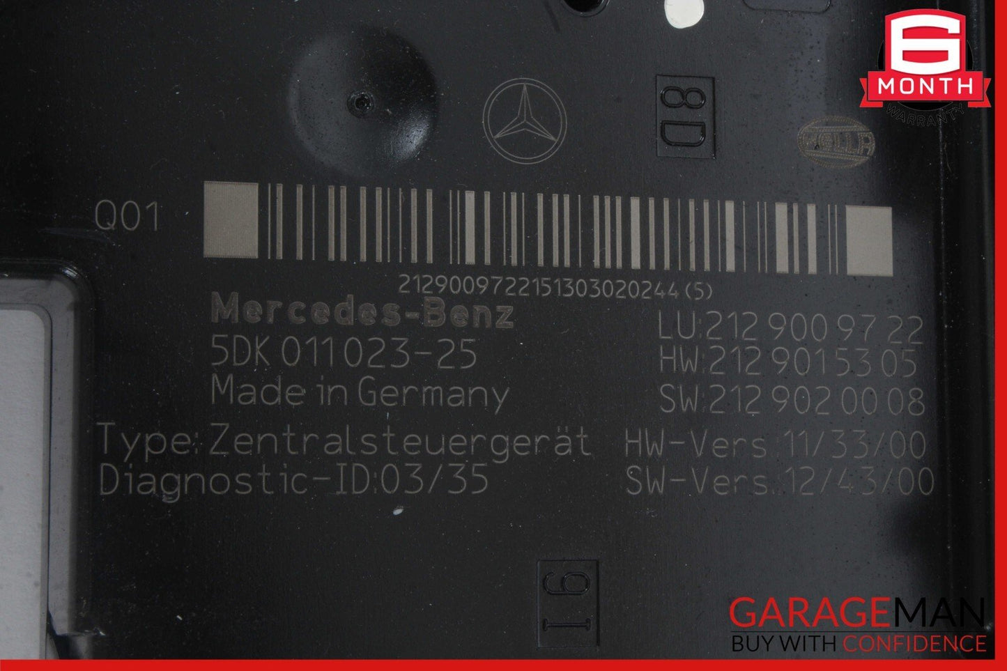 10-18 Mercedes W212 E350 E63 AMG Rear Fuse Relay Box SAM Signal Acquisition OEM