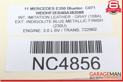 08-17 Mercedes W212 E350 Bluetec Trunk Lid Latch Lock Actuator 2047500261 OEM