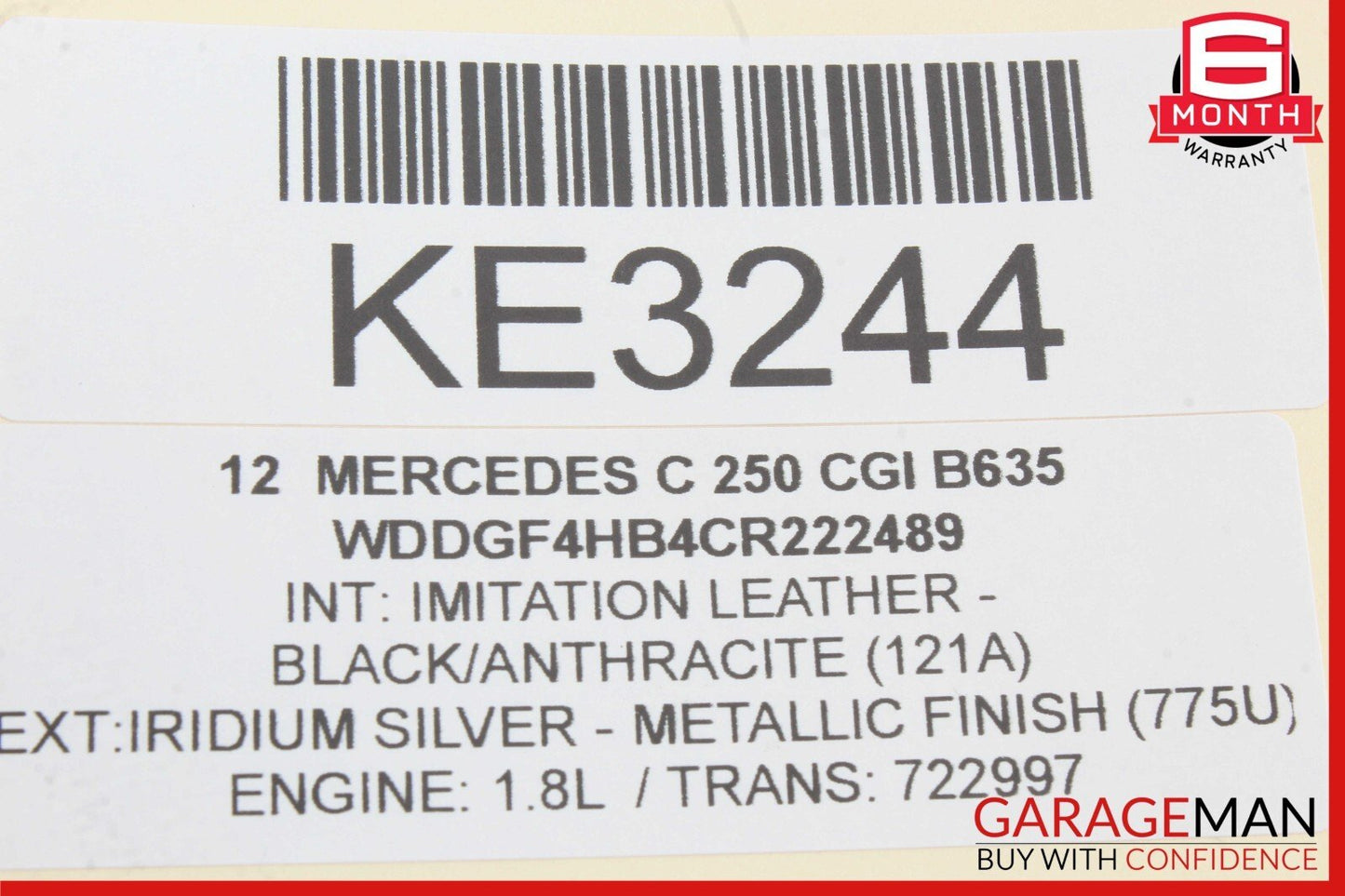 08-14 Mercedes W204 C250 C63 AMG Front Left Side Door Lock Latch Actuator OEM