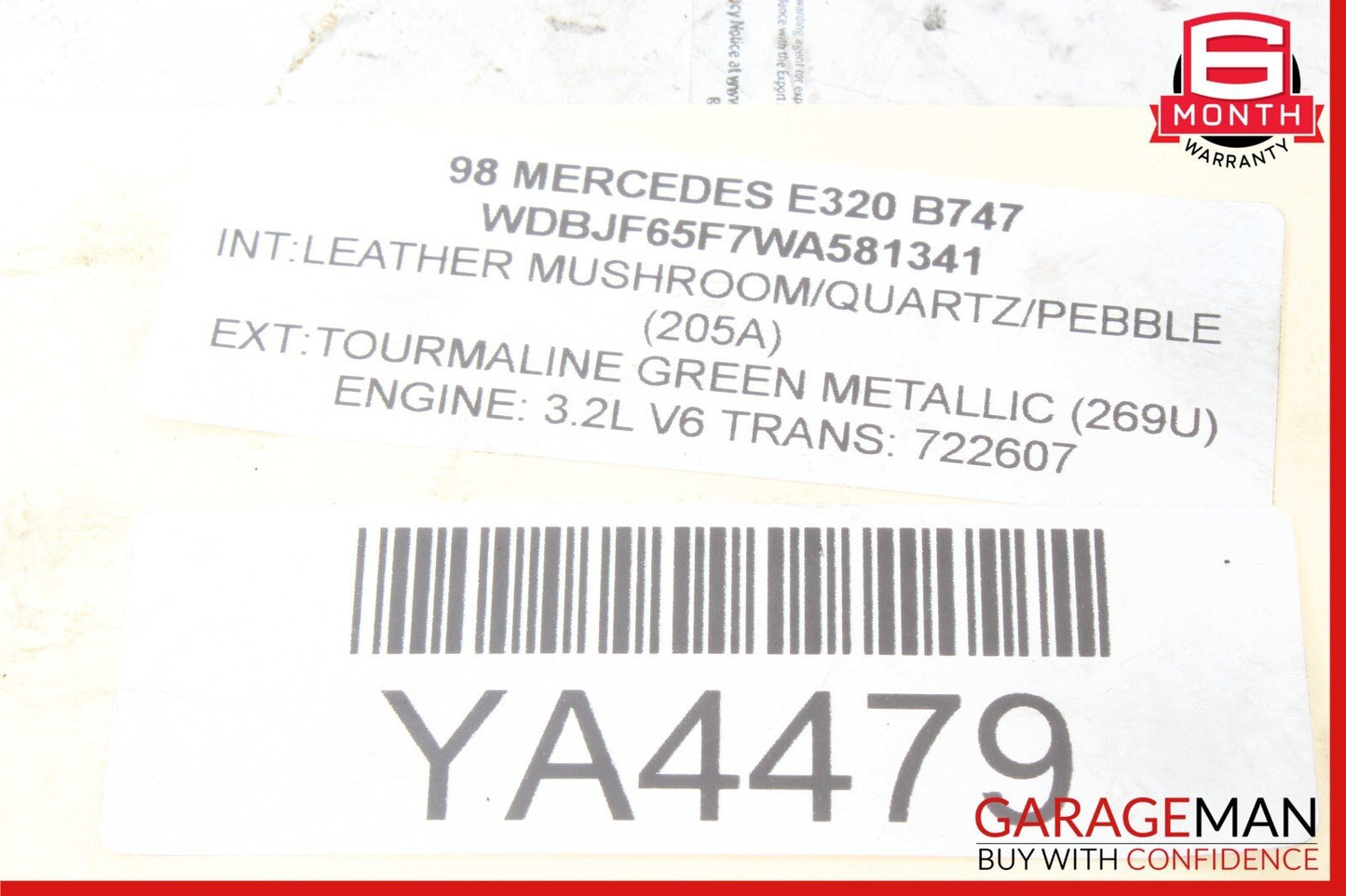 98-02 Mercedes W210 E320 SL500 Anti Lock Brake ABS Pump 0034312112 OEM