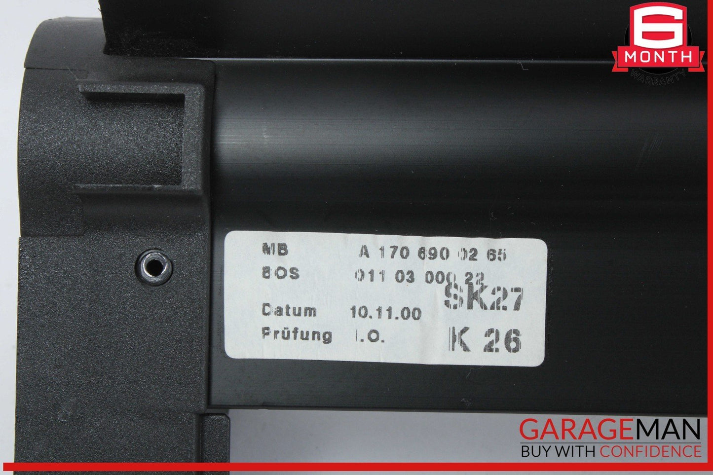 97-04 Mercedes R170 SLK320 SLK230 SLK32 Trunk Cargo Cover Black 1706900265 OEM
