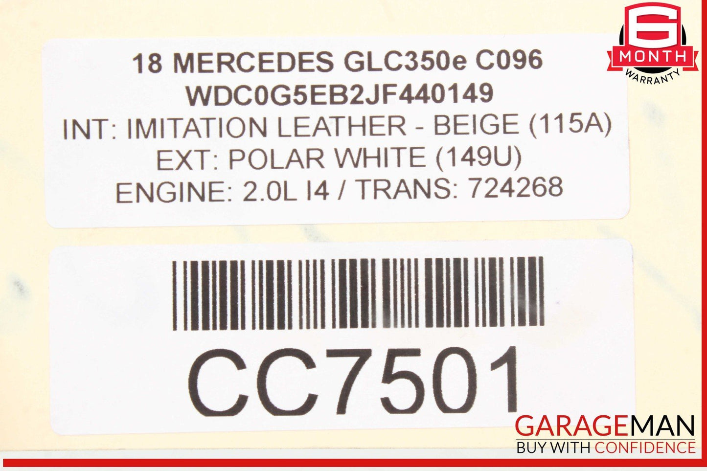 16-22 Mercedes X253 GLC350e Rear Panoramic Sunroof Roller Blind Rail Frame OEM