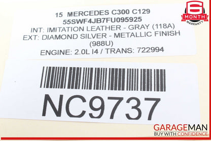 15-20 Mercedes W205 C300 Front Windshield Wiper Motor Linkage 2058200740 OEM