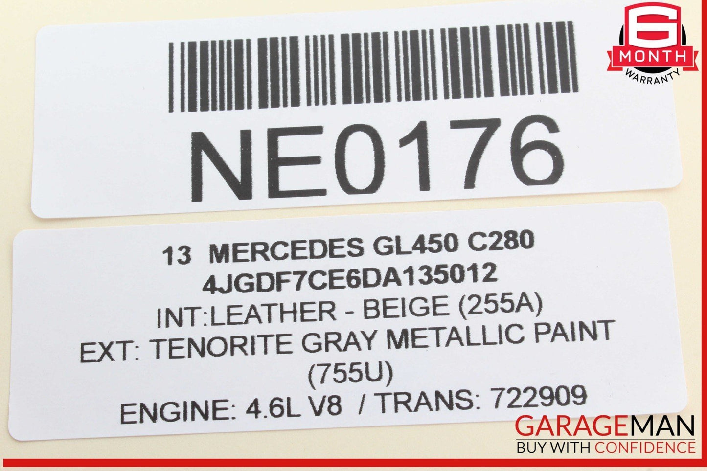 06-13 Mercedes X164 GL450 R350 ML350 Interior Rear View Mirror 2518110907 OEM