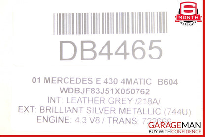 00-02 Mercedes W210 E430 4Matic AWD Complete Driveshaft Drive Axle Shaft Assy
