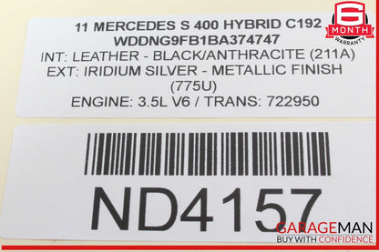 07-14 Mercedes W221 S550 CL550 Rear Right Air Suspension Shock Strut Airmatic