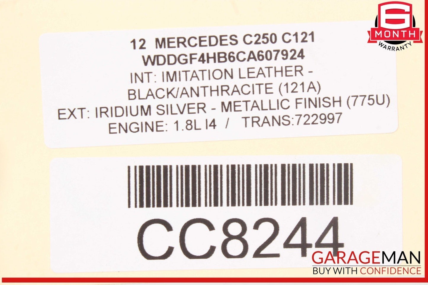 08-14 Mercedes W204 C250 C300 Power Steering Rack and Pinion 20411011017 OEM