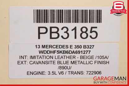 12-15 Mercedes W204 C350 E350 3.5L V6 RWD Engine Motor Block Assembly OEM 151k