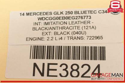 08-16 Mercedes X204 GLK250 Bluetec Front Left Side Window Regulator Motor OEM