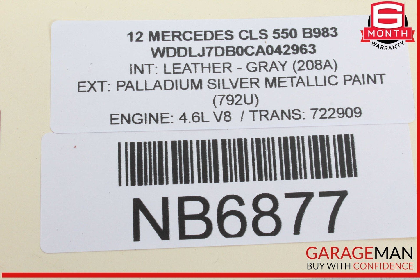 12-14 Mercedes W218 CLS550 CLS500 CLS63 AMG Rear Trunk Right Side Cover Trim OEM