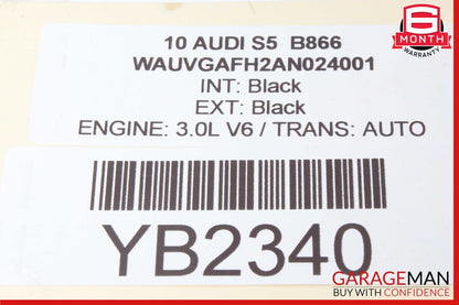 10-17 Audi S5 A5 Convertible Windshield Header Trim Panel 8F0867360M OEM