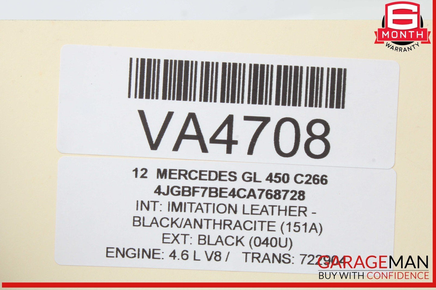 06-13 Mercedes X164 GL450 ML350 Rear Left Driver Side Exterior Door Handle OEM