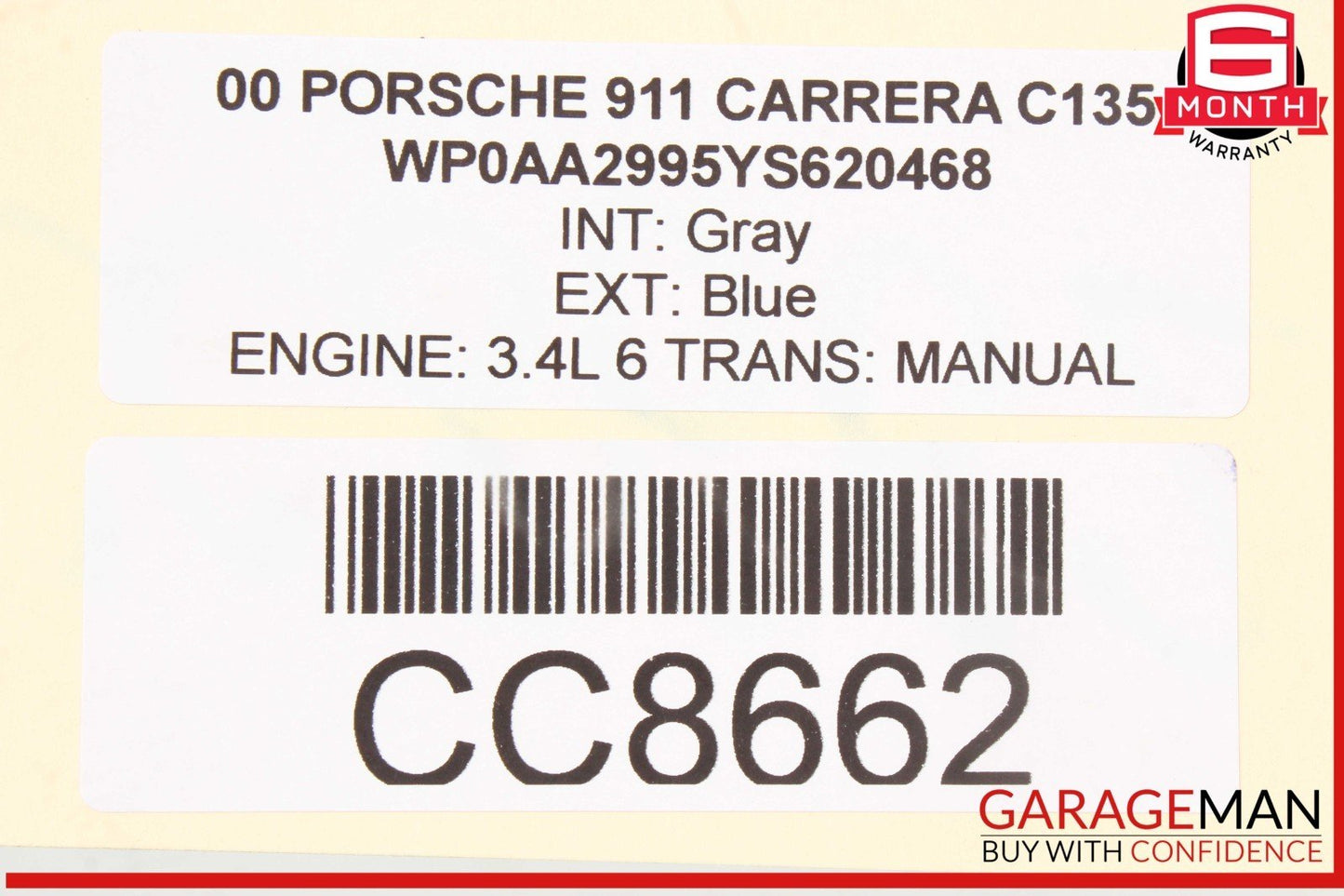 97-05 Porsche Carrera 911 996 Front Subframe Crossmember Sub Frame Bar OEM