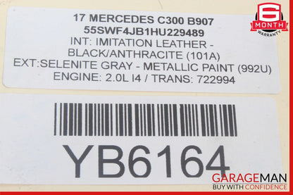 15-20 Mercedes W205 C300 GLC300 2.0L Engine Mounted Intercooler 2740900614 OEM