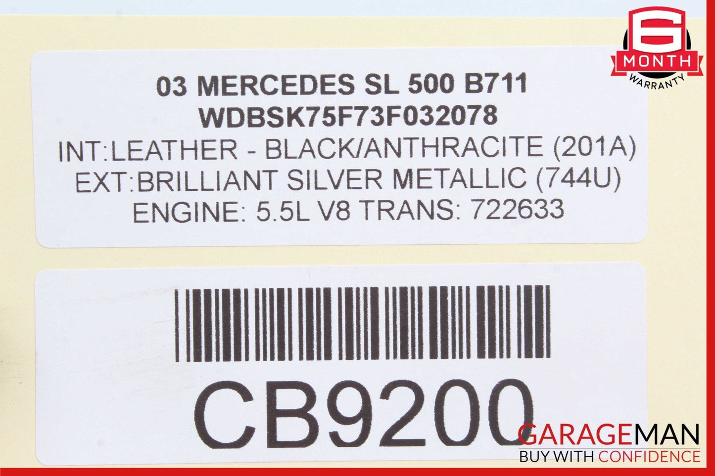 03-06 Mercedes R230 SL500 Rear ABC Hydraulic Suspension Valve Block Assembly OEM