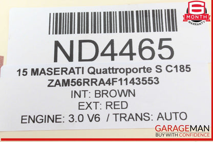 14-24 Maserati Quattroporte S Right Passenger Side Turbocharger Manifold OEM