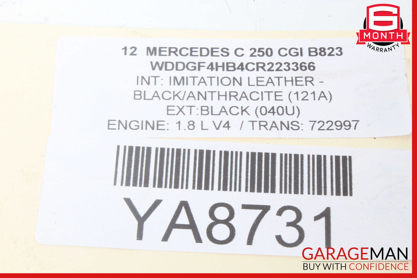 08-14 Mercedes W204 C250 C300 Radiator Coolant Overflow Tank Reservoir OEM