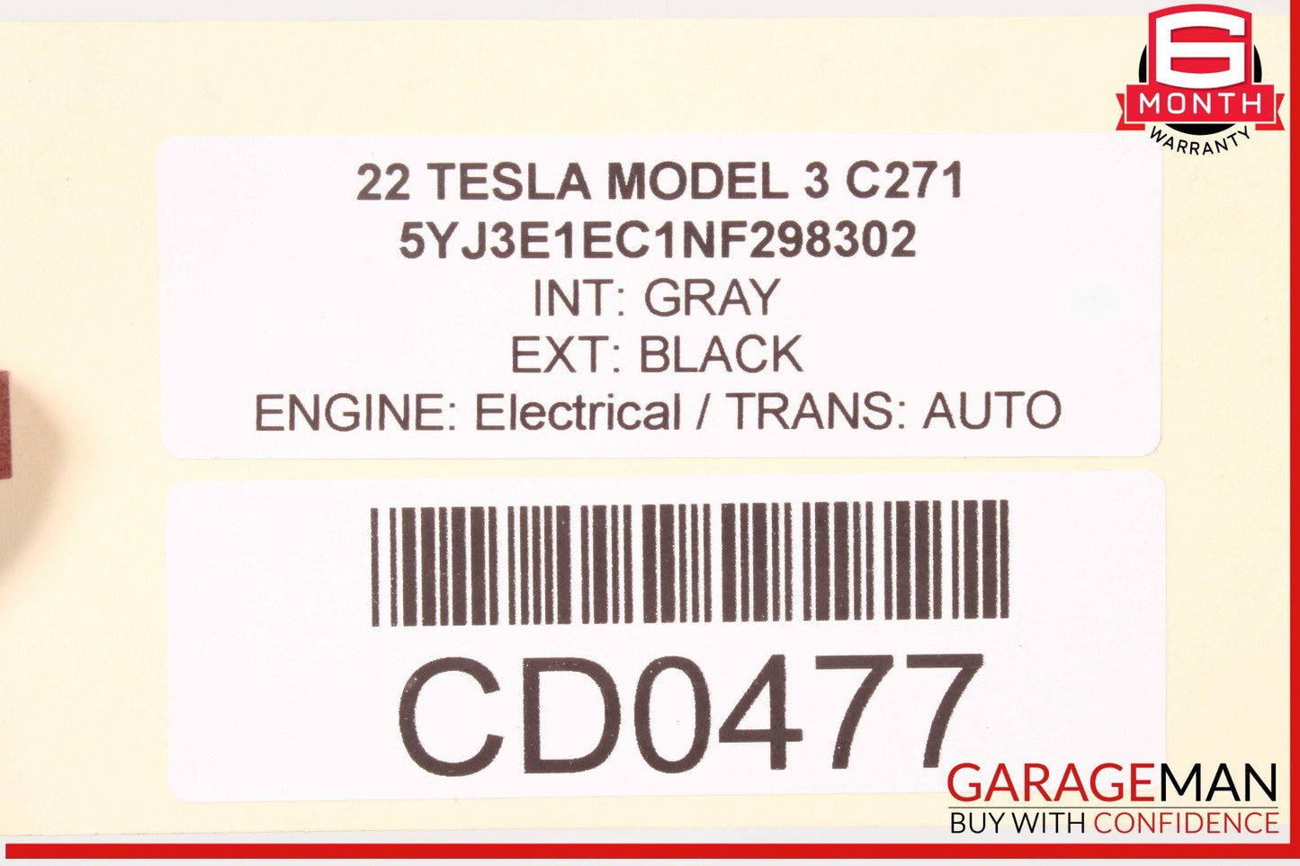 17-23 Tesla Model 3 High Voltage Busbar Cable Wire Wiring Harness OEM