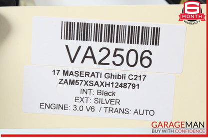14-22 Maserati Ghibli Rear Left Driver Side Window Regulator Motor 670030023 OEM