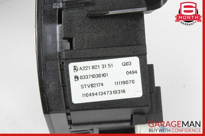 07-14 Mercedes W221 S550 CL600 CL63 AMG Front Right Side Seat Control Switch Set