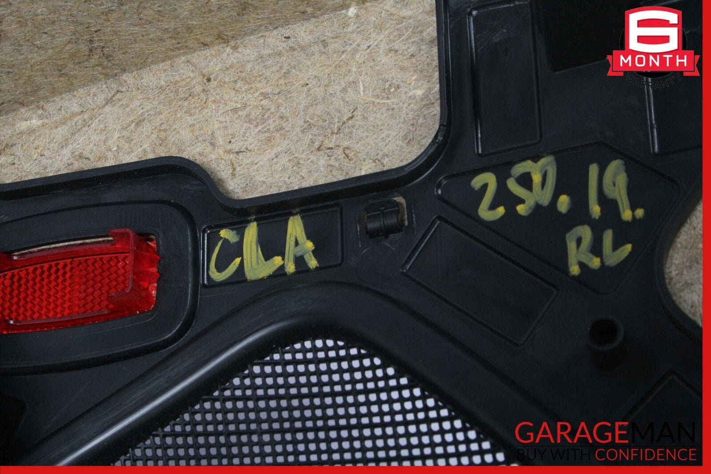 14-19 Mercedes W117 CLA250 Rear Left Interior Door Trim Panel Cover Assy Black