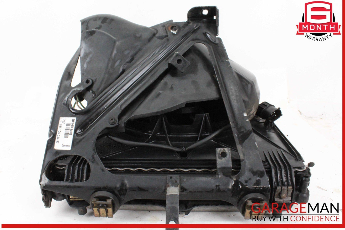 99-04 Porsche Boxster 986 Right Engine Radiator Condenser Cooling Fan w/Duct OEM