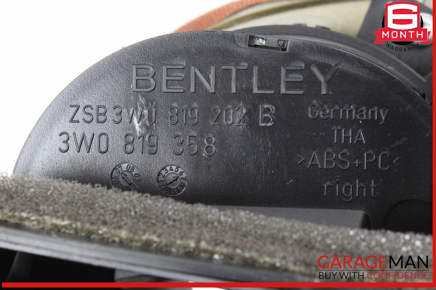 03-12 Bentley Continental GTC Right Dash Dashboard Trim Bezel w/ AC Air Vent OEM