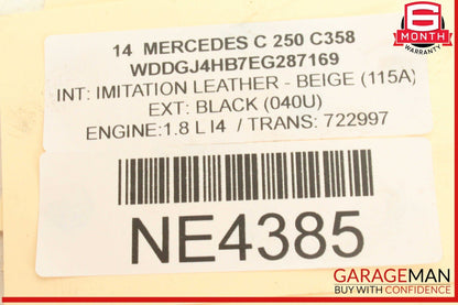 12-14 Mercedes W204 C250 Front Right Side Headlight Support Bracket OEM