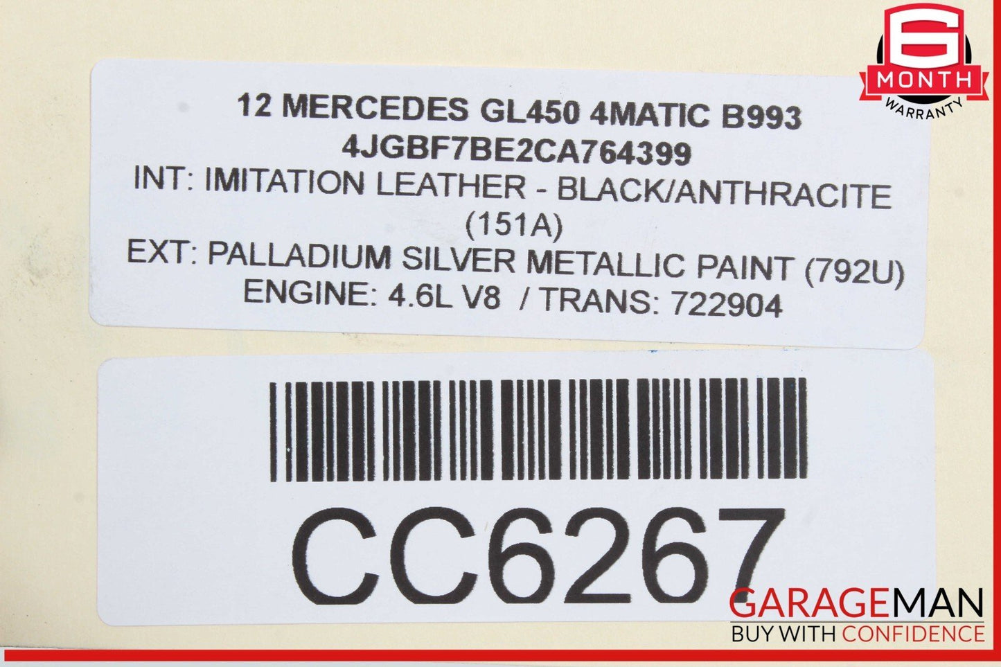 07-12 Mercedes X164 GL450 722.9 7G 4Matic Automatic Transmission Tranny 174k